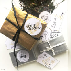 Nordic christmas gift tags - bye9design digitalt print - nordic design