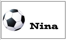 Fotball -bordkort - bye9design digitalt print - nordic design