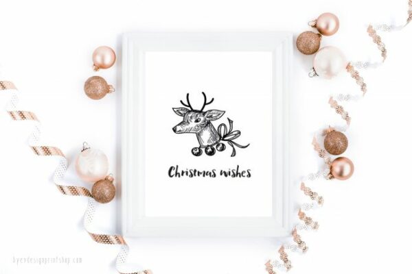 Christmas wishes - digital print