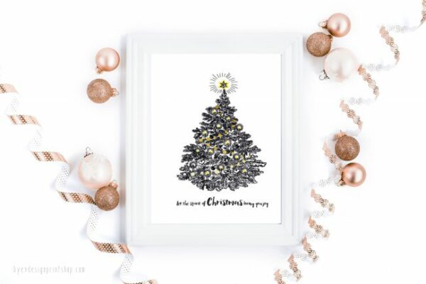 Let the spirit of Christmas bring you joy - digital print