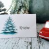 Bordkort med jultre - redigerbar - print - bye9design