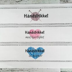 Strikkemappe - ta vare på strikkeminnene - bye9design