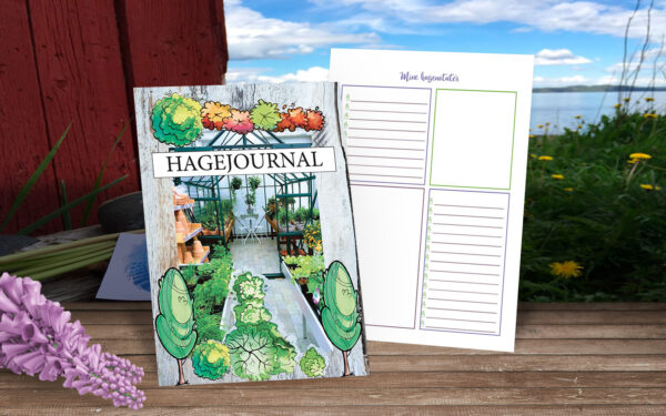 Hagejournal - for dine hagenotater - norsk tekst