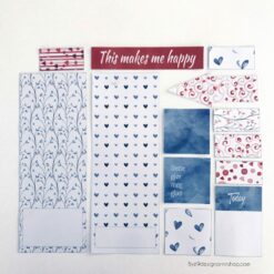 Februar "Dette gjør meg glad" - Journalkort og tags til fotoalbum og scrapping