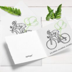 Kort med sykkelmotiv - print ut selv eller velg ferdigtrykt