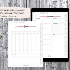 Digital planlegger for iPad - nettbrett